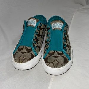 Coach slip on tennis shoes